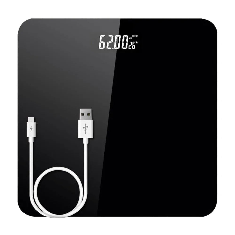 Digital Glass Bathroom Scale with LCD Display