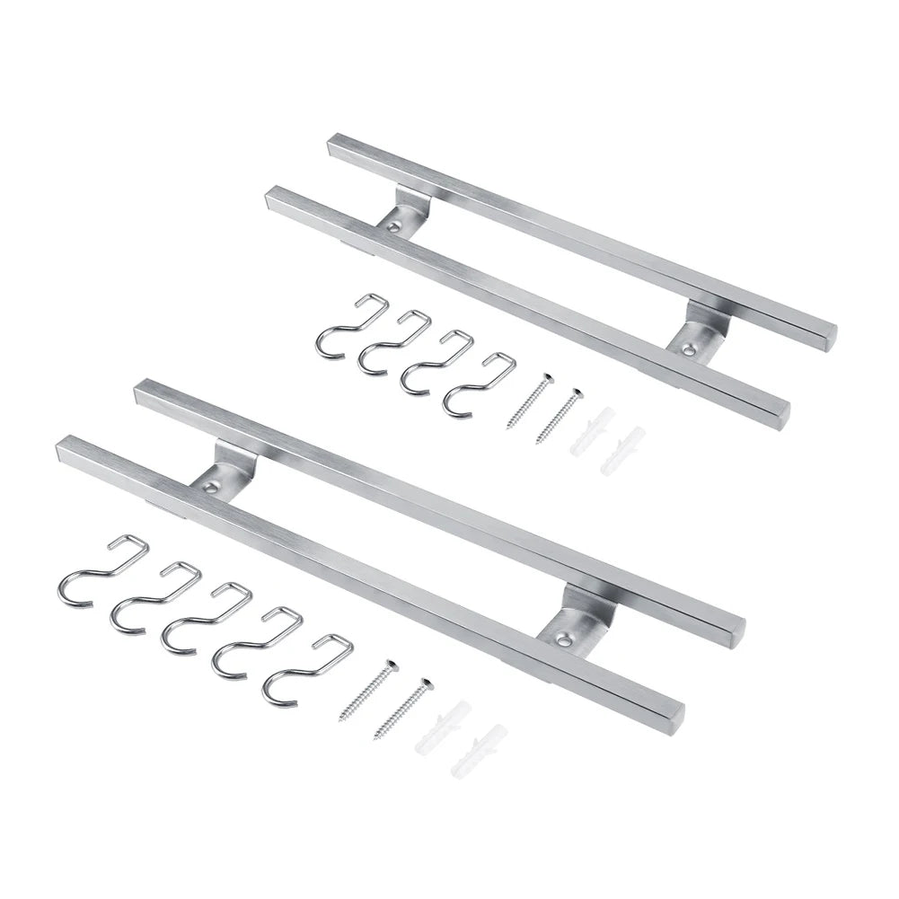 Wall-Mounted Double Bar Magnetic Knife Holder