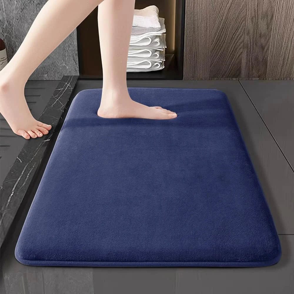 Super Absorbent Anti-Slip Coral Velvet Bath Mat