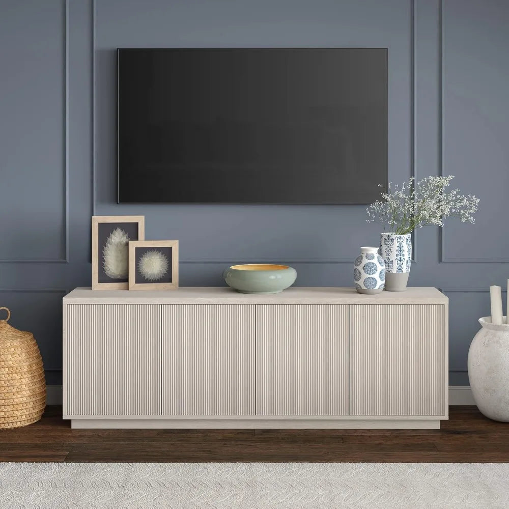 Hanson 70" TV Stand – Alder White Finish
