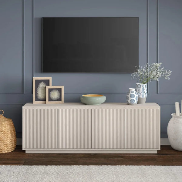 Hanson 70" TV Stand – Alder White Finish