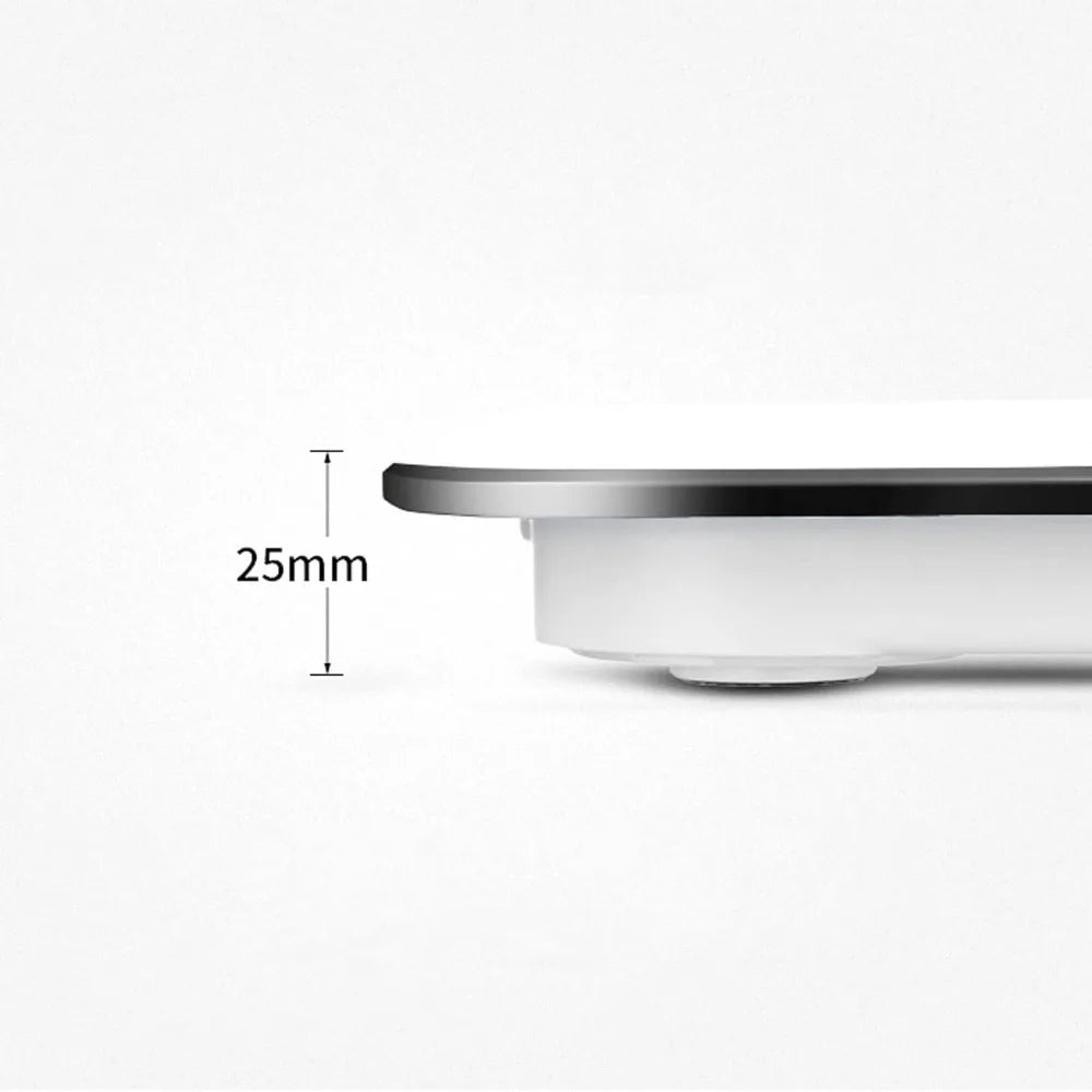 Digital Glass Bathroom Scale with LCD Display
