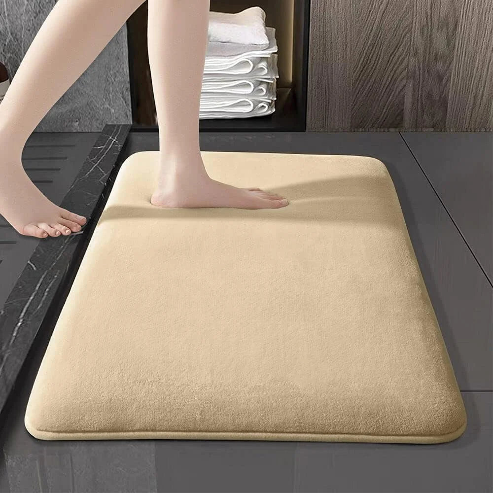 Super Absorbent Anti-Slip Coral Velvet Bath Mat