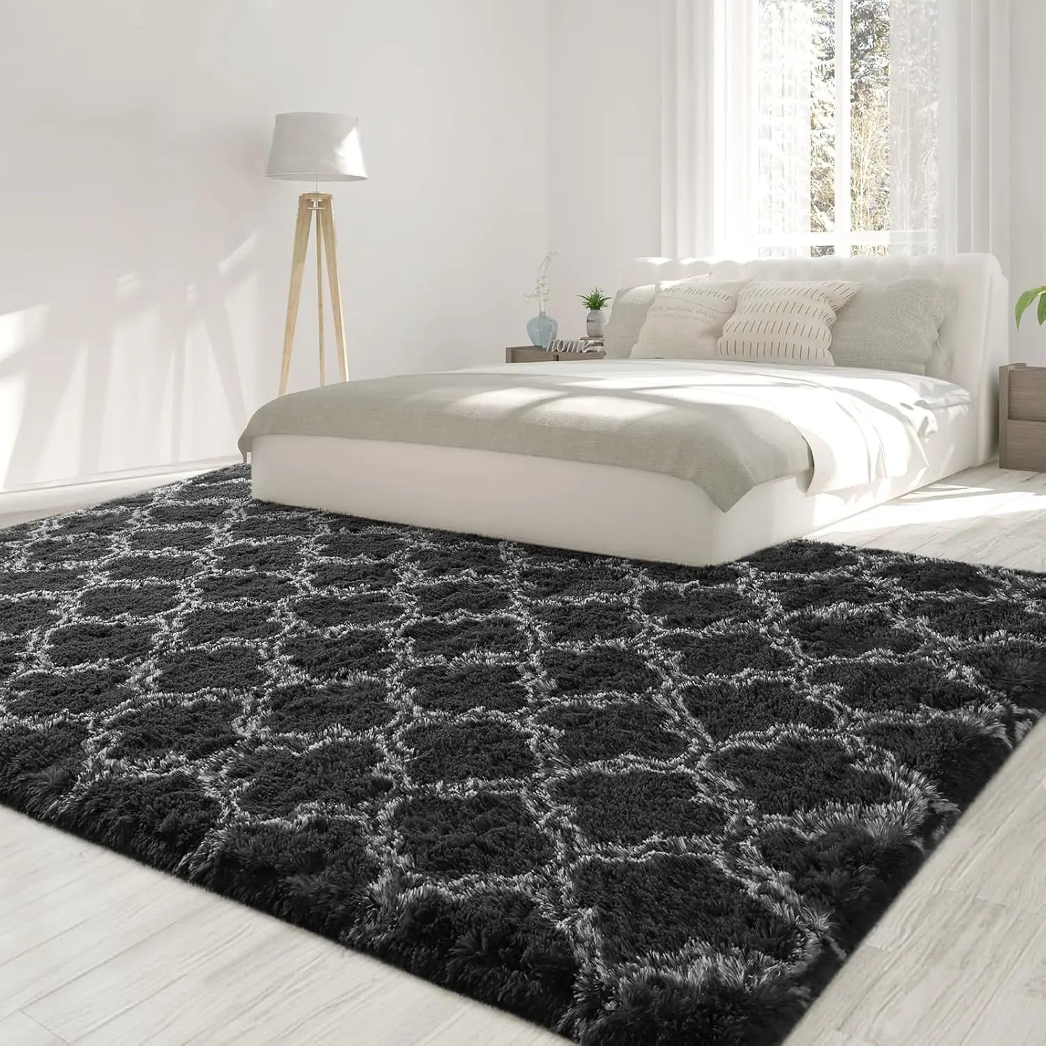Large Plush Shag Area Rug – Soft Non-Slip Carpet