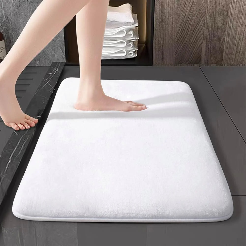Super Absorbent Anti-Slip Coral Velvet Bath Mat