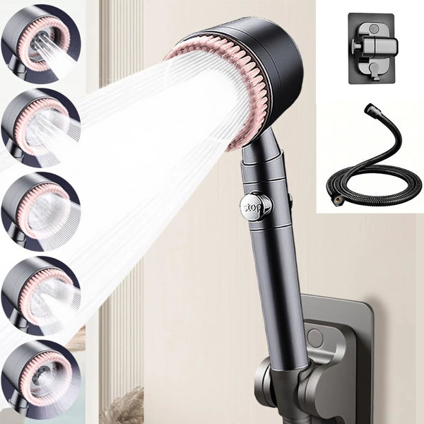 5-Mode High Pressure Turbo Handheld Shower Head