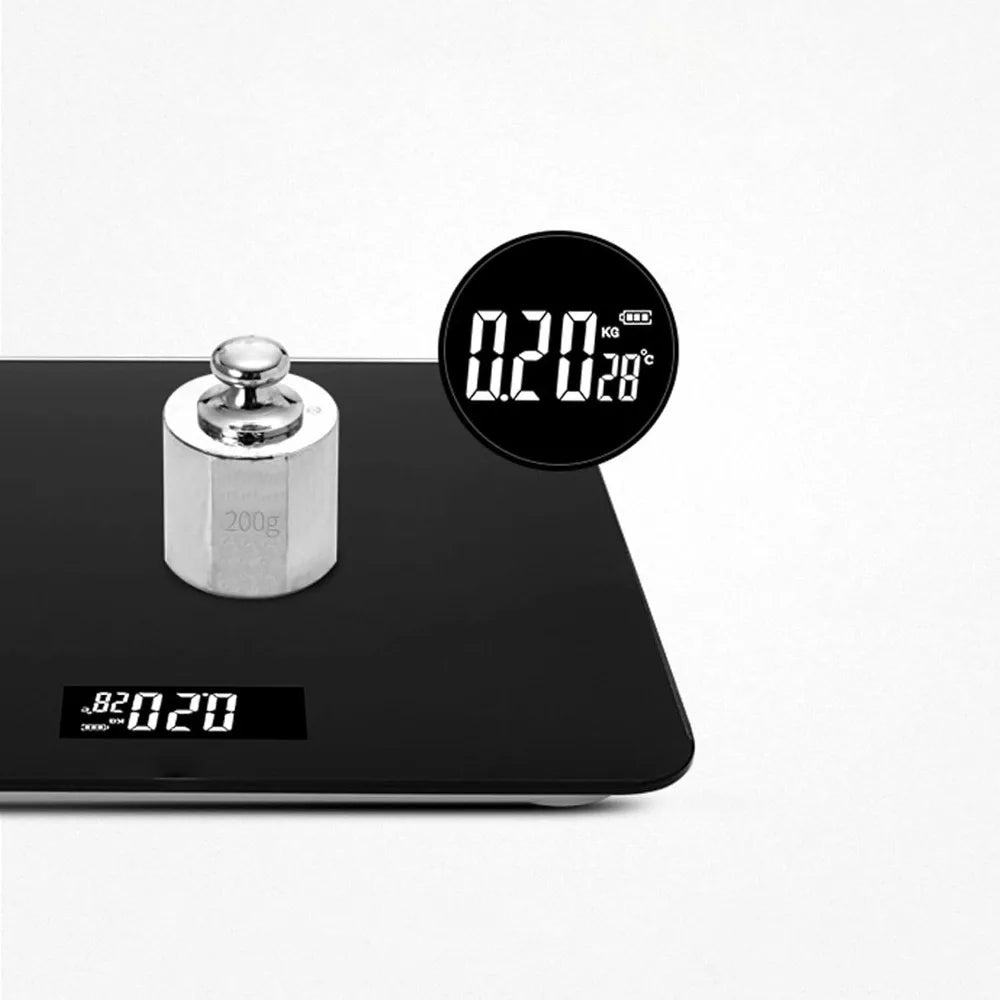 Digital Glass Bathroom Scale with LCD Display