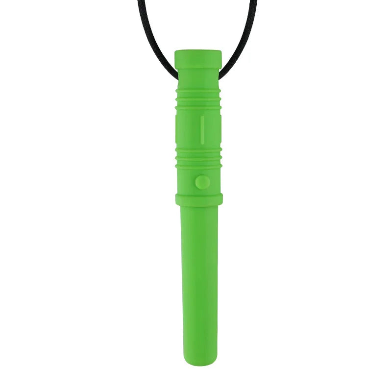 Baby Teether Wristband & Robot Chew Necklace Set