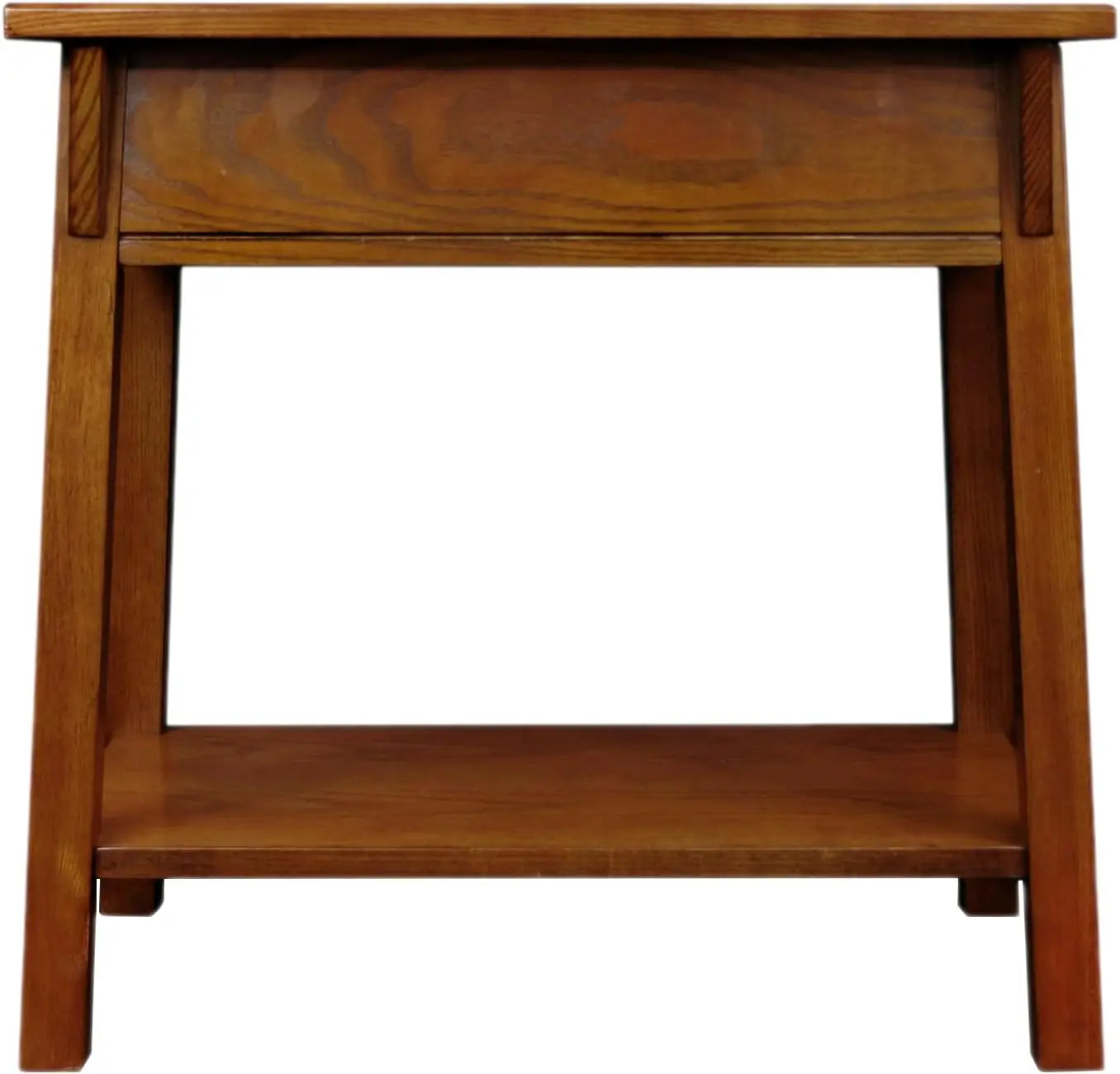 9059-RS Solid Wood End Table with Drawer – Russet Finish