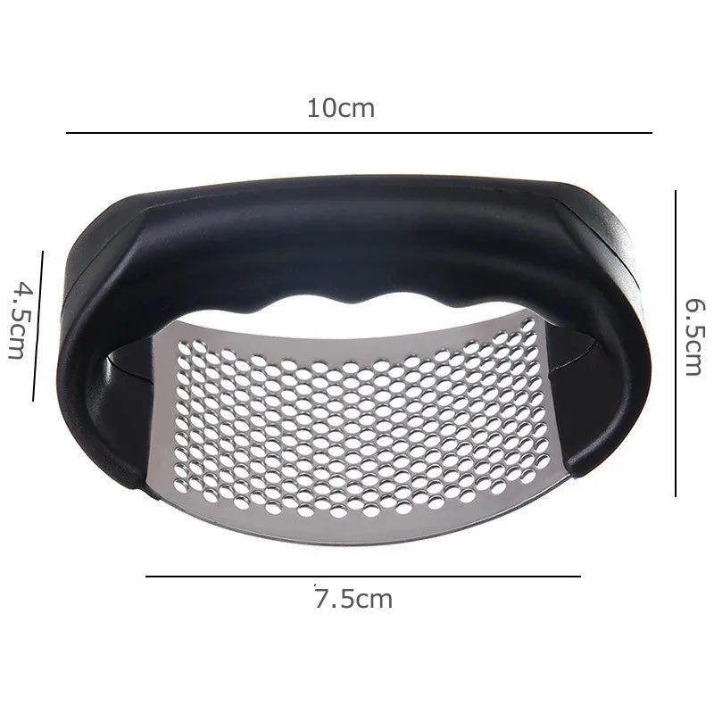 Stainless Steel Garlic Press – Manual Mincer & Kitchen Gadget