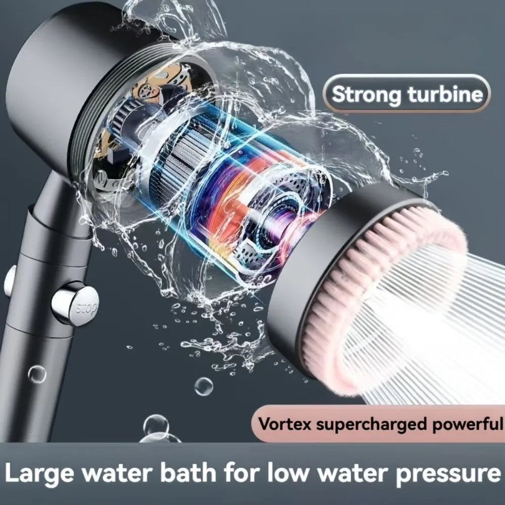 5-Mode High Pressure Turbo Handheld Shower Head