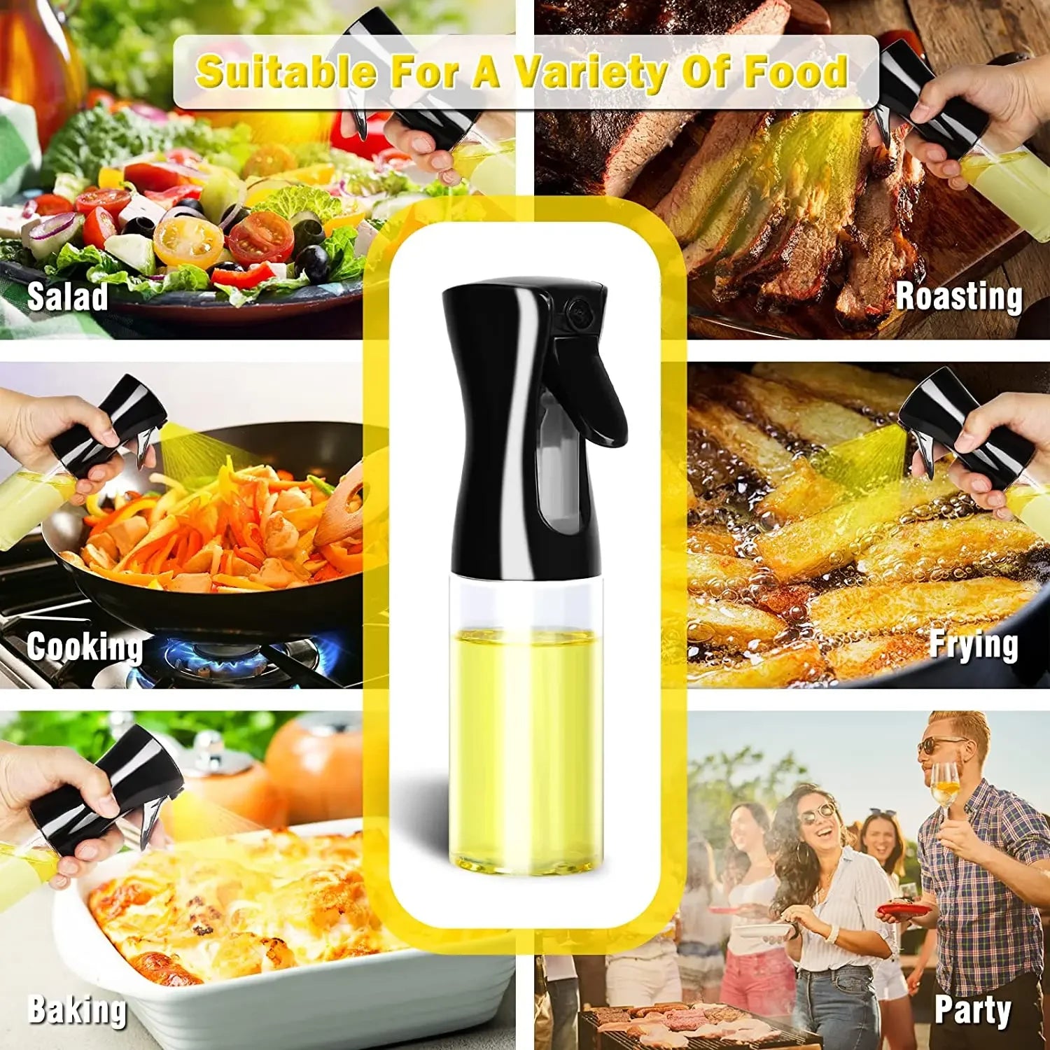 Oil Spray Dispenser Bottle for Cooking