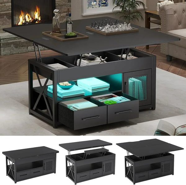 40" Lift-Top 4-in-1 Coffee Table with Storage