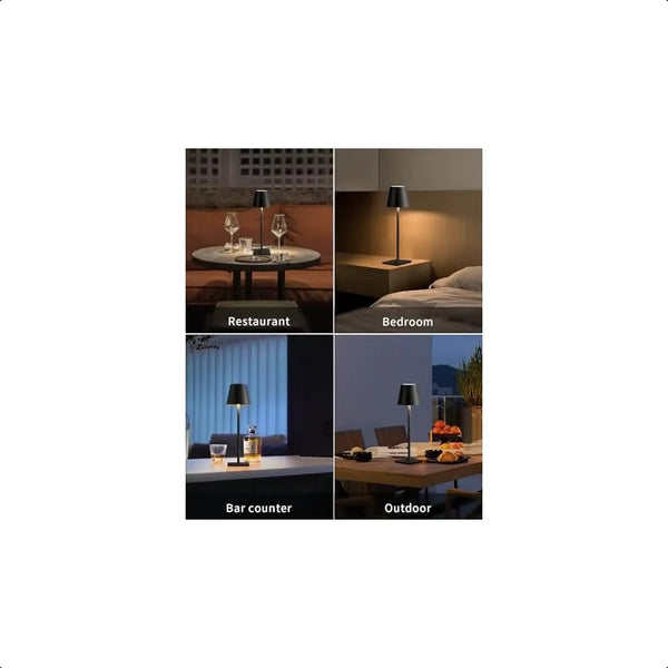 2-Pack Cordless LED Table Lamps – Rechargeable & Dimmable