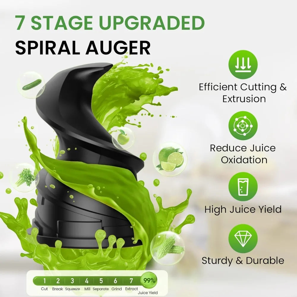 Cold Press Slow Juicer Machine – Compact 70 RPM