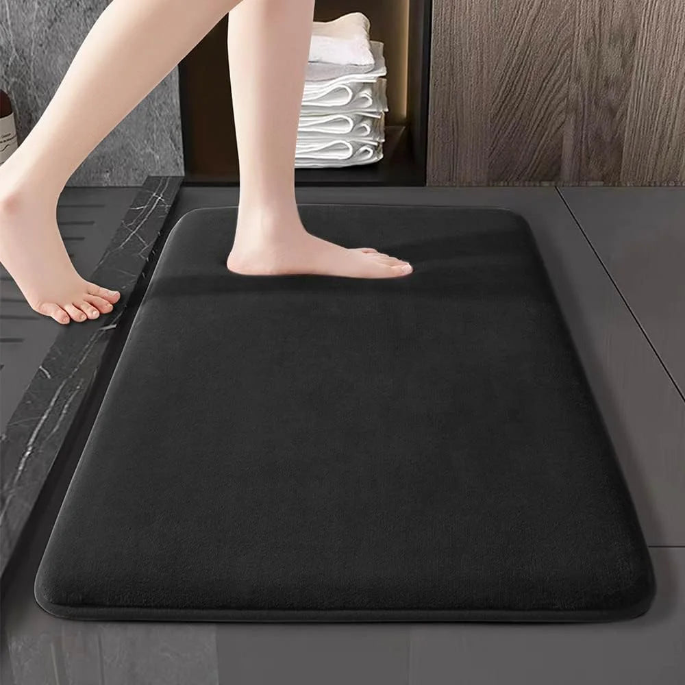 Super Absorbent Anti-Slip Coral Velvet Bath Mat