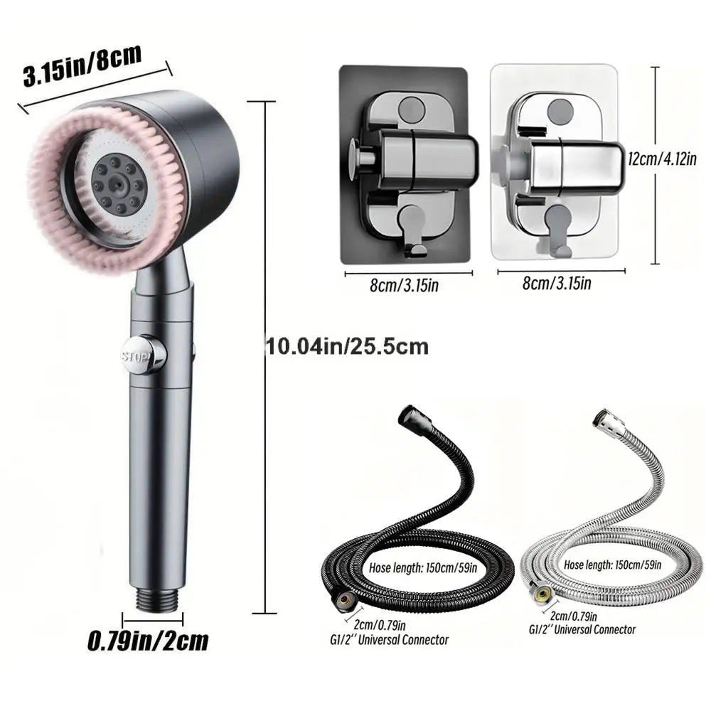 5-Mode High Pressure Turbo Handheld Shower Head