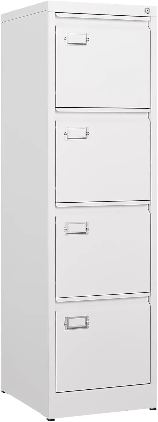 Metal Vertical File Cabinet with Lock – Anti-Tip Design