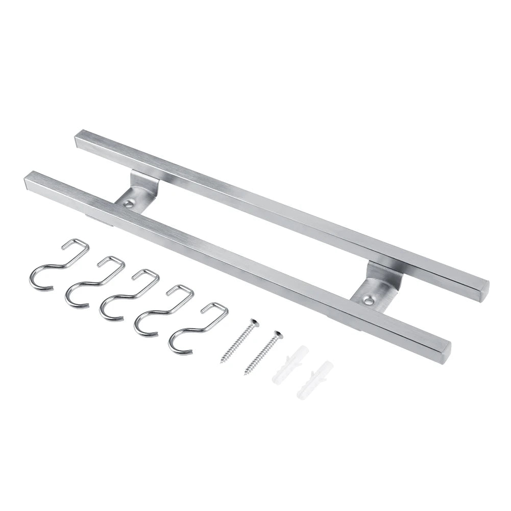 Wall-Mounted Double Bar Magnetic Knife Holder