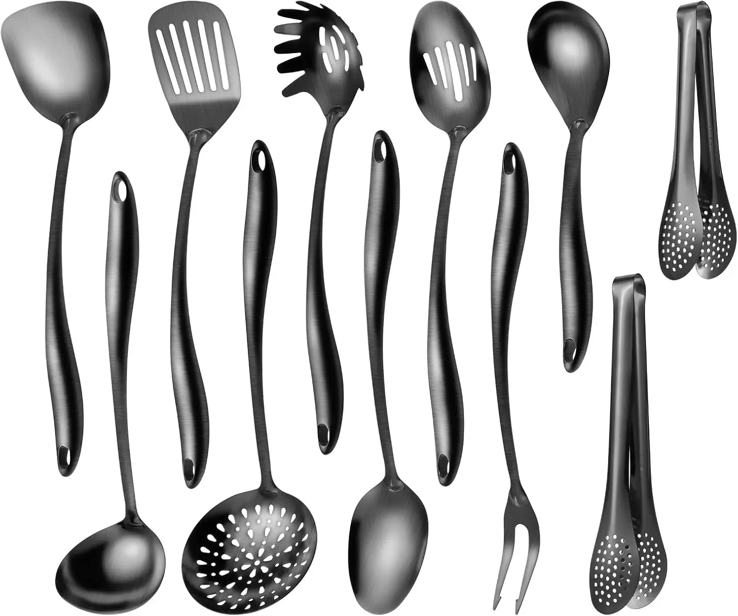 11-Piece Matte 304 Stainless Steel Kitchen Utensil Set