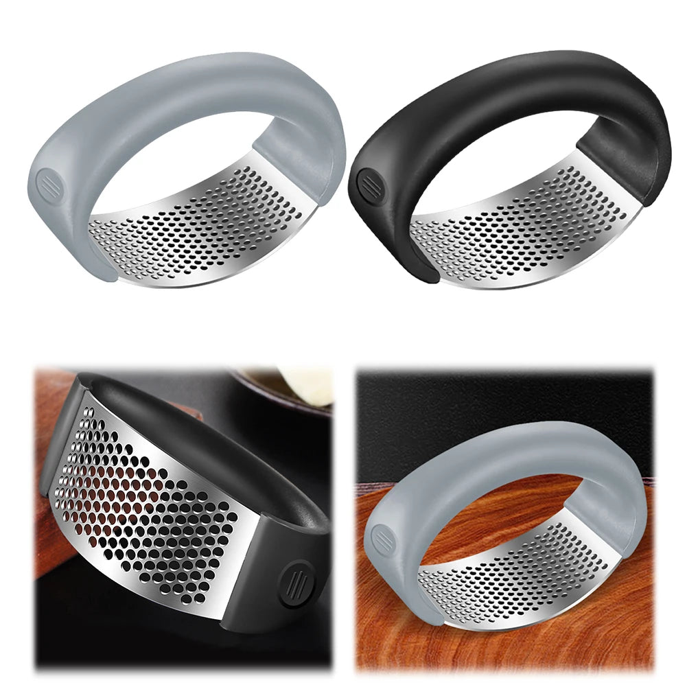 Stainless Steel Garlic Press Crusher