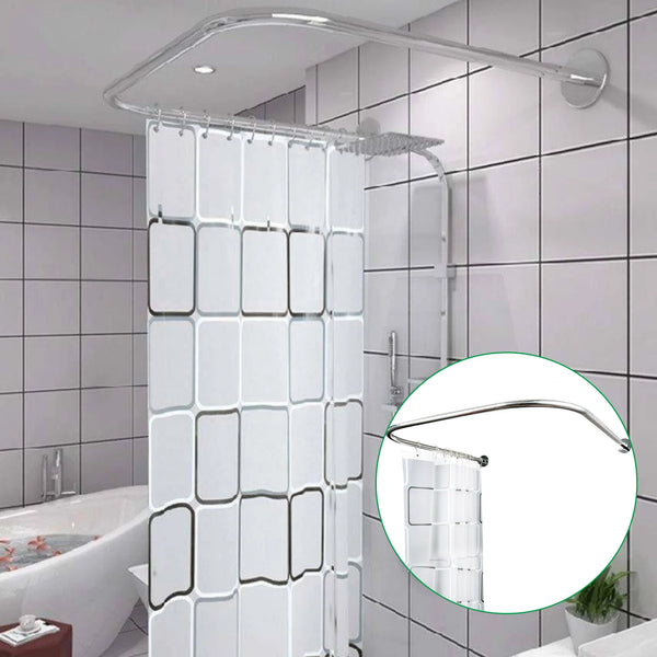 U-Shaped Adjustable Shower Curtain Rod