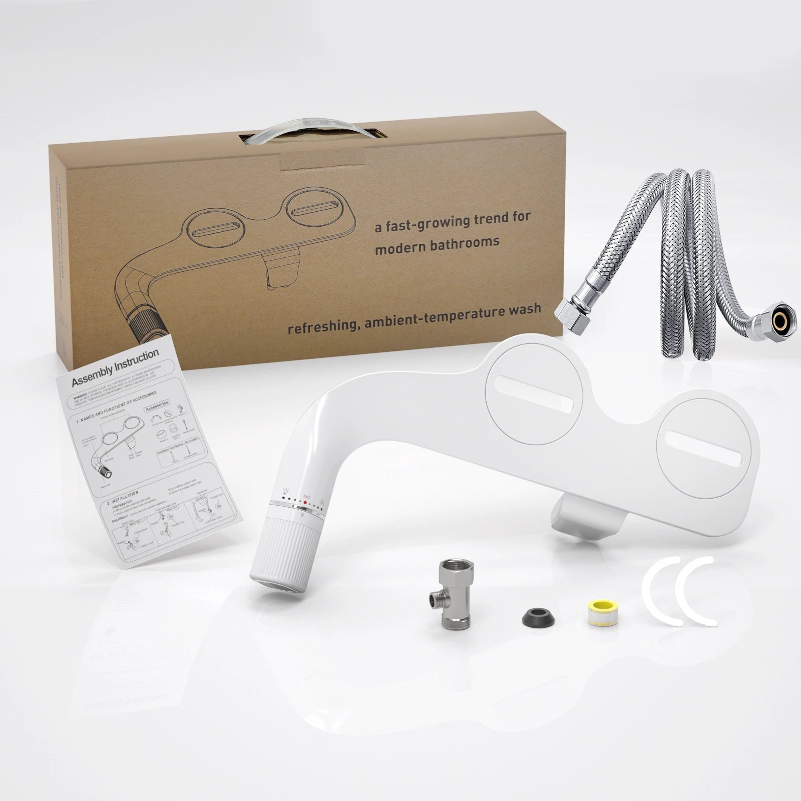 SAMODRA Dual Nozzle Non-Electric Bidet Attachment