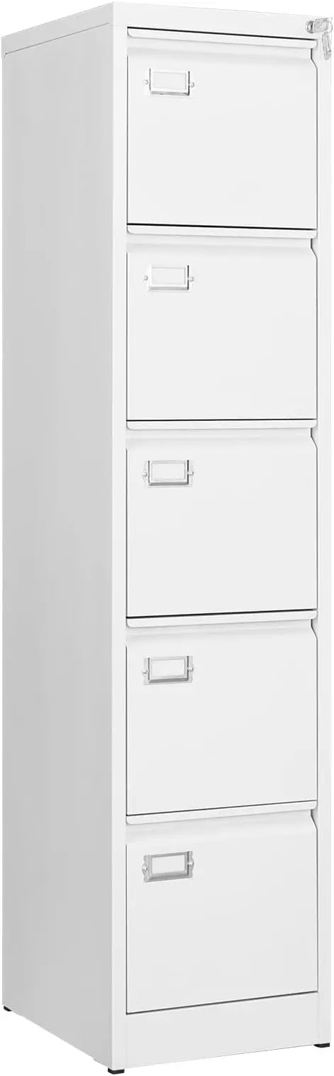 Metal Vertical File Cabinet with Lock – Anti-Tip Design