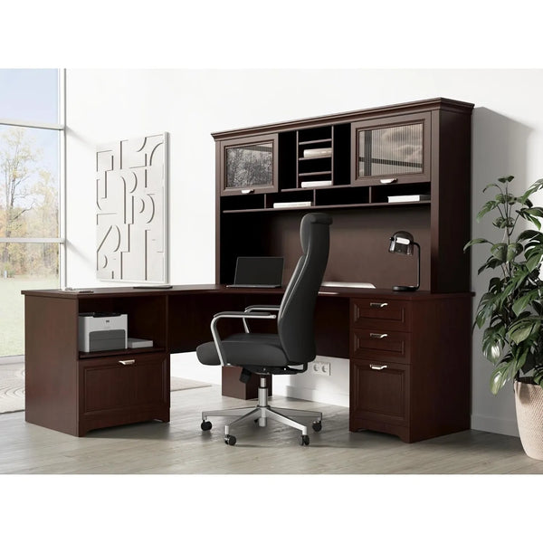Magellan Performance 71" L-Desk Hutch – Cherry