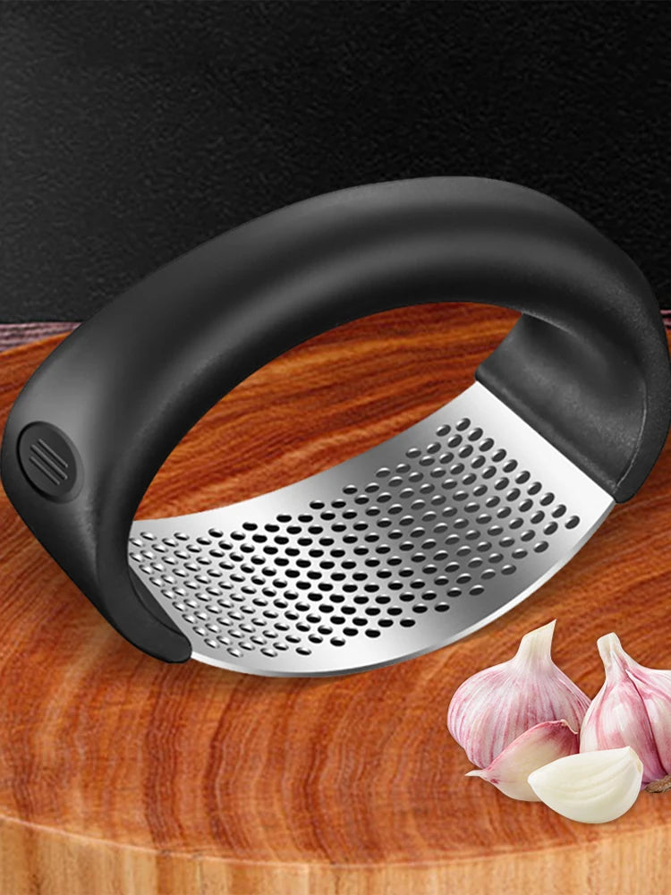 Stainless Steel Garlic Press Crusher