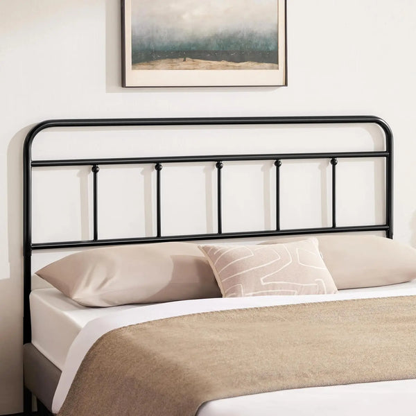 Vintage Metal Queen Headboard – Height Adjustable