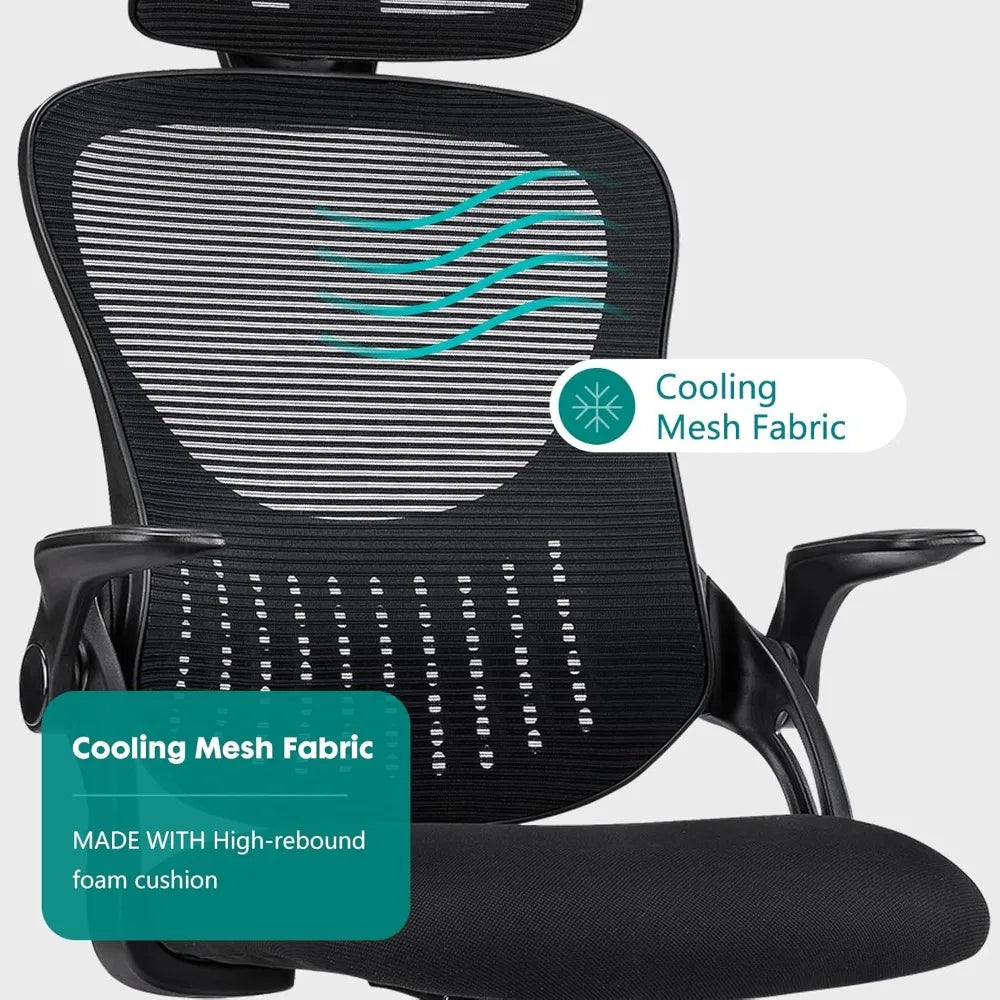 Ergonomic High-Back Office Chair with Lumbar Support