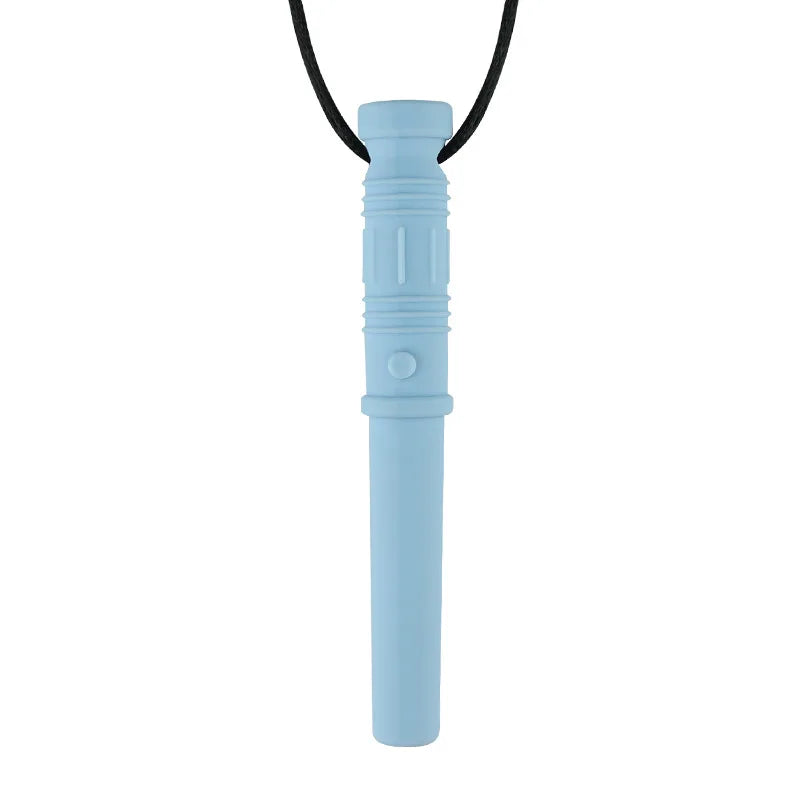 Baby Teether Wristband & Robot Chew Necklace Set