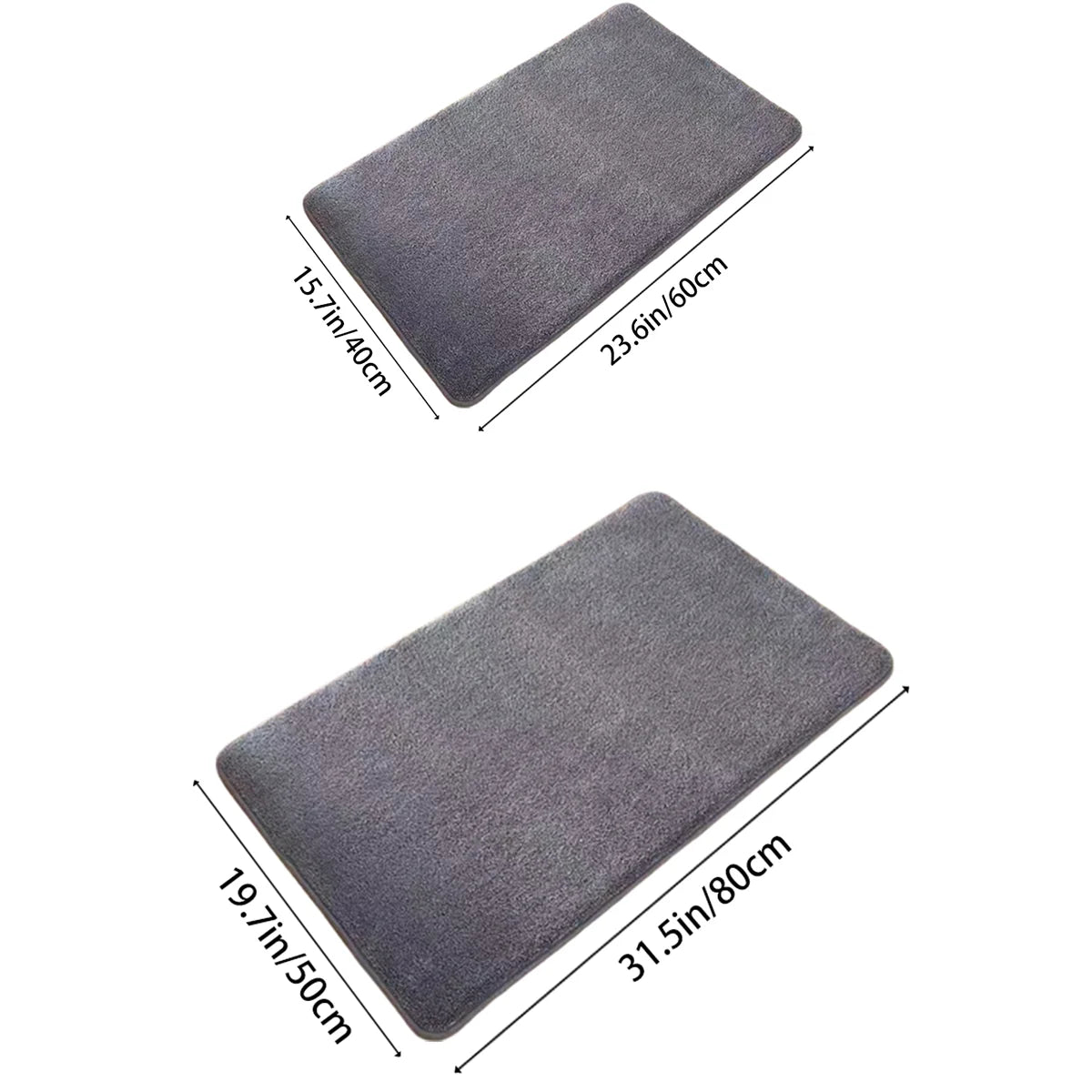 Super Absorbent Anti-Slip Coral Velvet Bath Mat