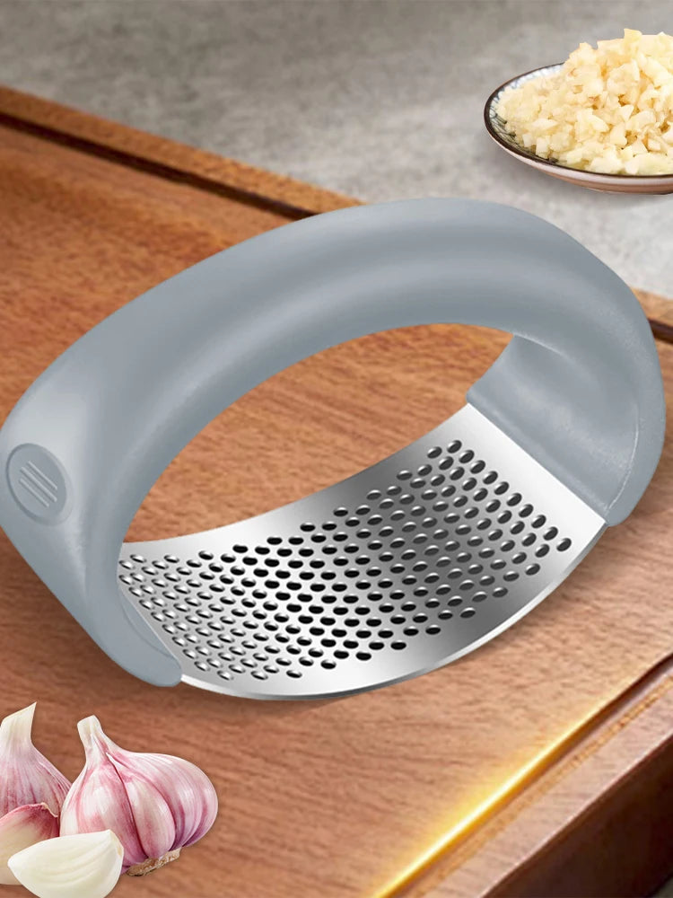 Stainless Steel Garlic Press Crusher